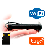 TUYA-WiFi видеоглазок 2mp в виде обычного iHome-HQ8-B-Tuya