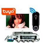 Комплект беспроводной Wi Fi домофон SkyNet 1100-Tuya (1+0+400G) домофон, панель и замок PL-400G