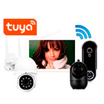 Комплект беспроводной WiFi видеодомофон SkyNet 1100-Tuya (1+1+1) домофон, панель и 2 камеры Комплект беспроводной WiFi видеодомофон SkyNet 1100-Tuya (1+1+1) домофон, панель и 2 камеры