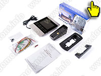 Видеодомофон цветной Hands Free с записью видео по движению «HDcom S-406» комплектация